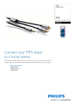 Philips SJM2107 6 ft Audio Y cable