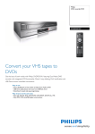 Philips DVDR3510V DVD recorder/VCR