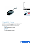 Philips SPM2600BC USB 800 DPI Wired USB mouse