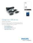 Philips SJM2202 USB car/computer Charger