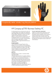 HP Compaq rp5700 Pentium E2160 512M/80G DVD+/-RW FreeDos Small Form Factor PC