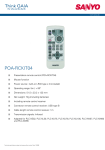 Sanyo POA-RCKIT04 projector accessory