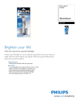 Philips SFL7146 Aluminium Flashlight