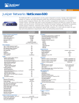 Juniper NetScreen-500 System 3 dual-10/100 modules, 2 DC power supplies