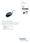 Philips SPM2600BC USB 800 DPI Wired USB mouse