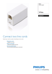 Philips SDJ6060W White Phone coupler
