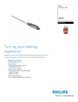 Philips SWA3715 25 ft Fiber optic cable