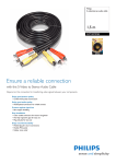 Philips SWV2070NB 1,5 m S-video/stereo audio cable
