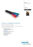 Philips SWV2126NB 1,5 m Component video cable