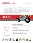 US Robotics Wireless Ndx PC Card