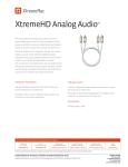 XtremeMac Analog Audio Cable HD, 2m