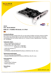 DeLOCK USB2.0 + FireWire PCI Card, 4+2 Port