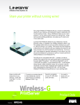 Linksys Wireless-G PrintServer 802.11g