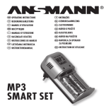 Ansmann MP3 Smart-Set, MP3 Charger-Set incl. 2 x AAA 950 mAh NiMH