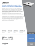 Cisco 24-Port 10/100 Ethernet Switch SFE2000 with POE
