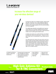 Linksys High Gain Antenna Kit for TNC Connectors