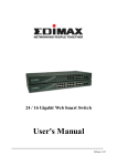 Edimax ES-516G+ 16 + 2 SFP Module Slots Smart Switch