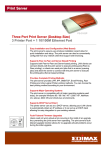 Edimax 3 Parallel Ports Print Server