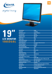 Novita 1905 Dual 19" TFT Display