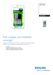 Philips MultiLife SCB1425NB Battery charger
