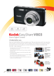 Kodak EasyShare V 803 Red Shimmer