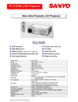 Sanyo Ultraportable Projector PLC-XU84