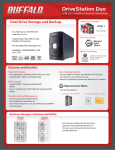 Buffalo DriveStation Duo - Hard Drive Array - 500GB