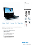Philips 7" Widescreen Portable DVD Player