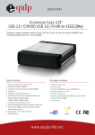 Equip Aluminium Case 5,25" USB 2.0 / FireWire (IEEE1394a)