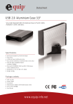 Equip USB 2.0 Aluminium Case 3,5" silver