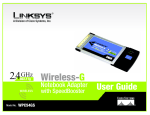 Linksys Wireless-G PC Card with SpeedBooster 802.11g