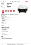 Akai Clockradio/ CD-player ARC200