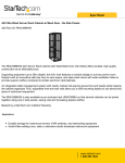 StarTech.com 42U 36in Black Server Rack Cabinet w/ Mesh Door - No Side Panels