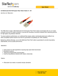 StarTech.com 3m Multimode 62.5/125 Duplex Fiber Patch Cable LC - SC