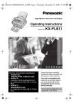 Panasonic KX-FL611NL Laser Fax/Copier Machine