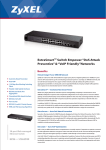 ZyXEL ES-1528 28 port Web Managed Smart Ethernet Switch