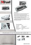 Trust Multimedia Scroll Keyboard KB-2200 UK