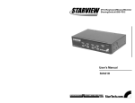 StarTech.com 4 Port Multi-platform PS2+USB StarView KVM Switch for PC/Mac