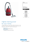 Philips Expression Vacuum cleaner with bag FC8602/01