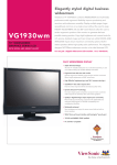 Viewsonic Graphic Series 19" LCD VG1930wm