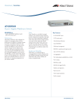 Allied Telesis 8 port Gigabit WebSmart Switch