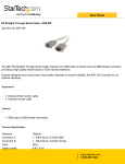 StarTech.com 6ft Straight Through Serial Cable - DB9 M/F