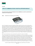 Cisco Two-slot IP Communications Voice/Fax Network Module