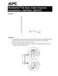 APC Vertical Cable Organizer AR7502