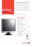 Viewsonic E2 Series Monitor LCD VA703M 17"
