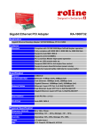 ROLINE Gigabit Ethernet PCI Adapter RA-1000T32