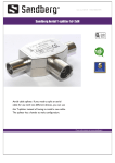 Sandberg Aerial T-splitter 1xF-2xM