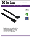 Sandberg Serial ATA Cable 0.5 m 90 deg.