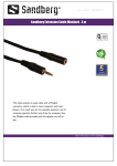 Sandberg Extension Cable MiniJack 3 m