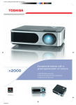 Toshiba TLP-X2000 Portable Projector